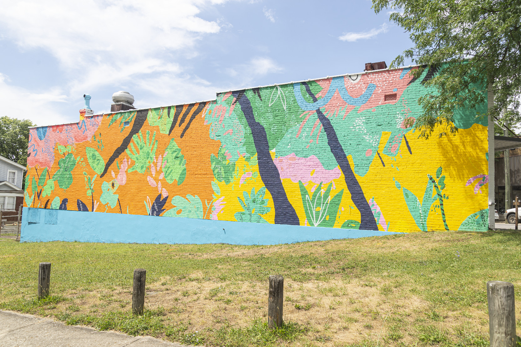 Colorful Mural on a clear sunny day